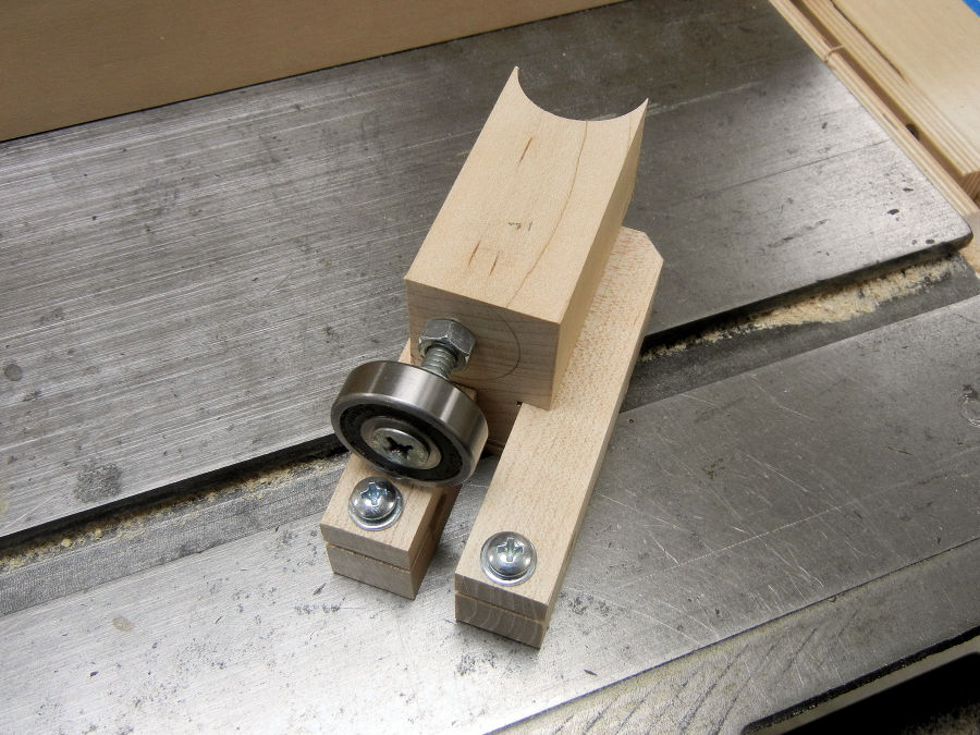 homemade band saw blade guides